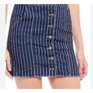 46 Sugar + Lips Denim button up skirt